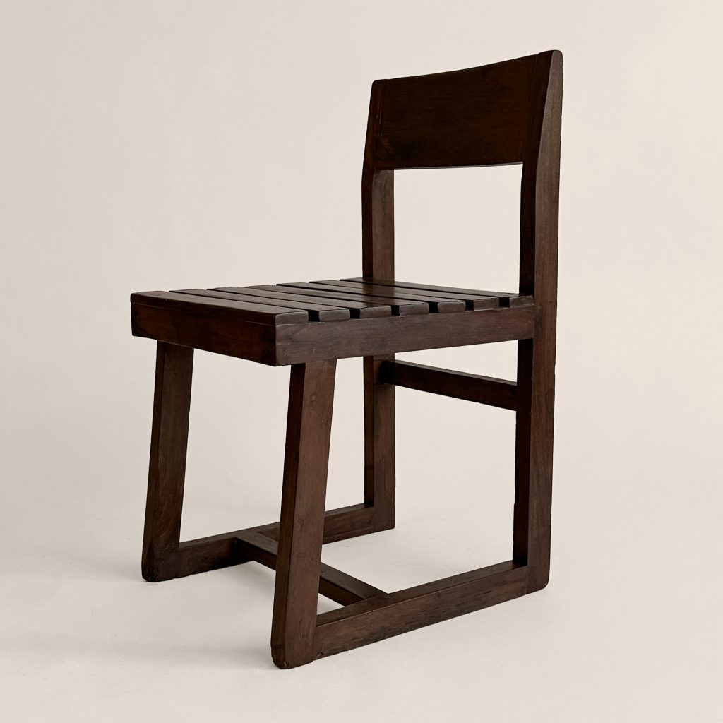 Pierre Jeanneret, Slatted 'Box' Chair — Ruby Atelier